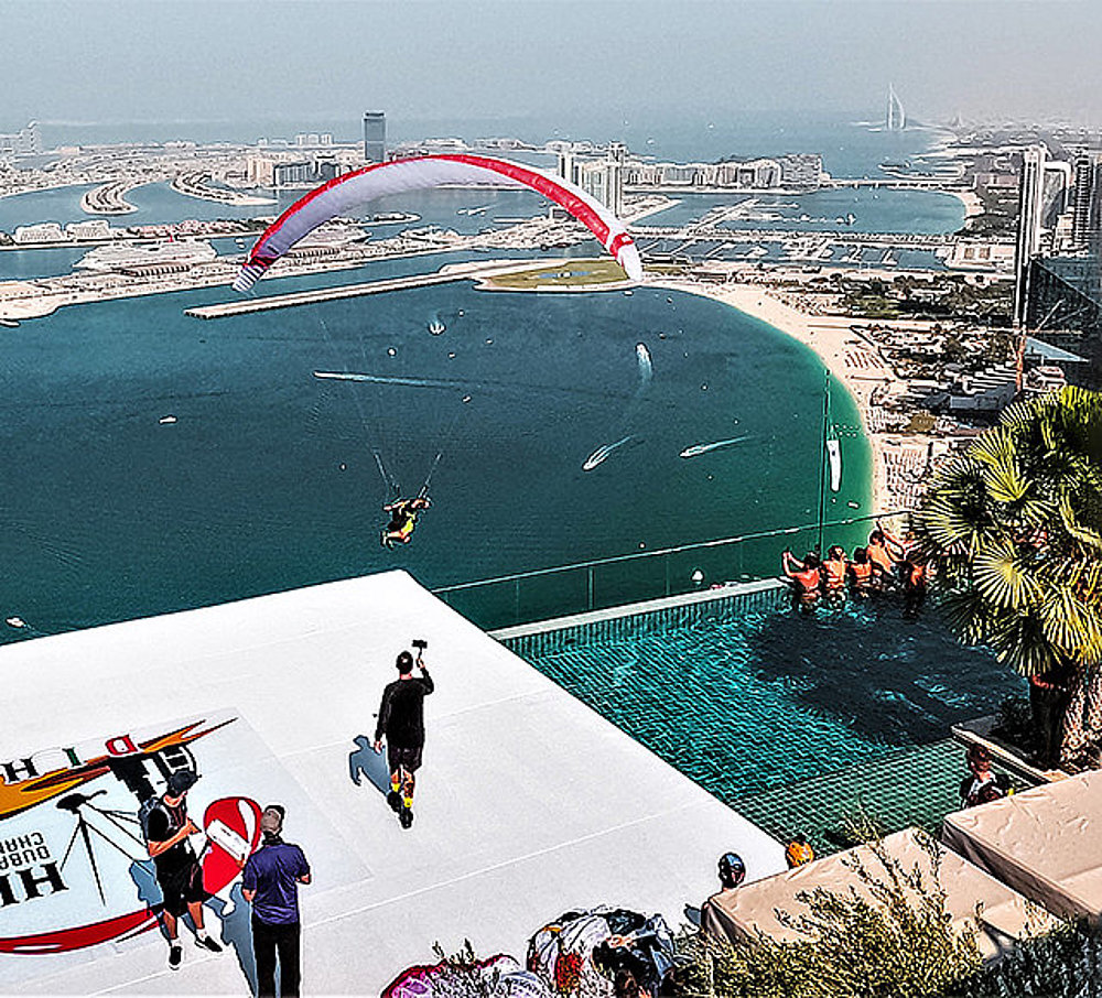 Gabriel Jansen Representante brasileiro no Hike and Fly em Dubai.