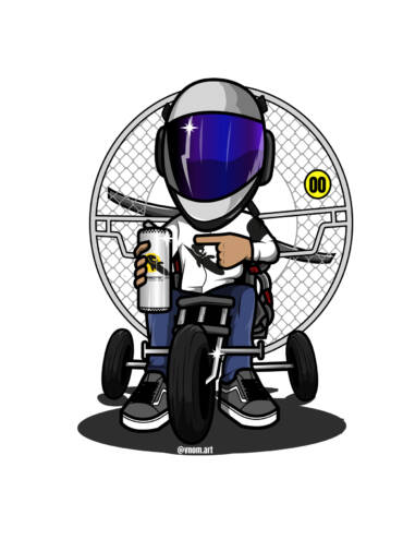 AIRBOYS team e o Paratrike Cartoon.