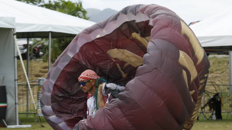 Qatar no Mundial de Paramotor em Saquarema – Brasil.